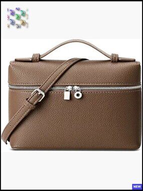 Clear Vegan Leather Crossbody Bag Adjustable Strap Minimal Chic Stadium Approved